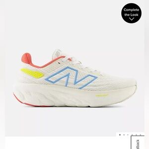 New Balance White and Blue Athletic Shoes